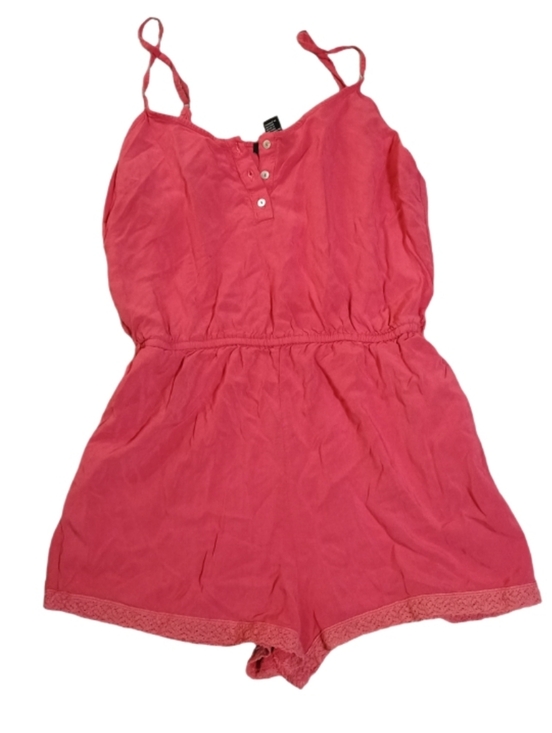 Forever 21 Pants - Forever 21 Coral Button-Front Romper